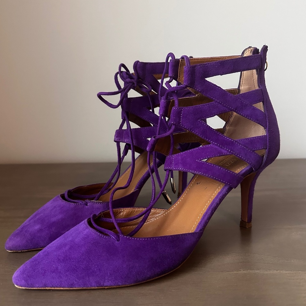 Aquazzura  Belgravia magenta heels 37.5